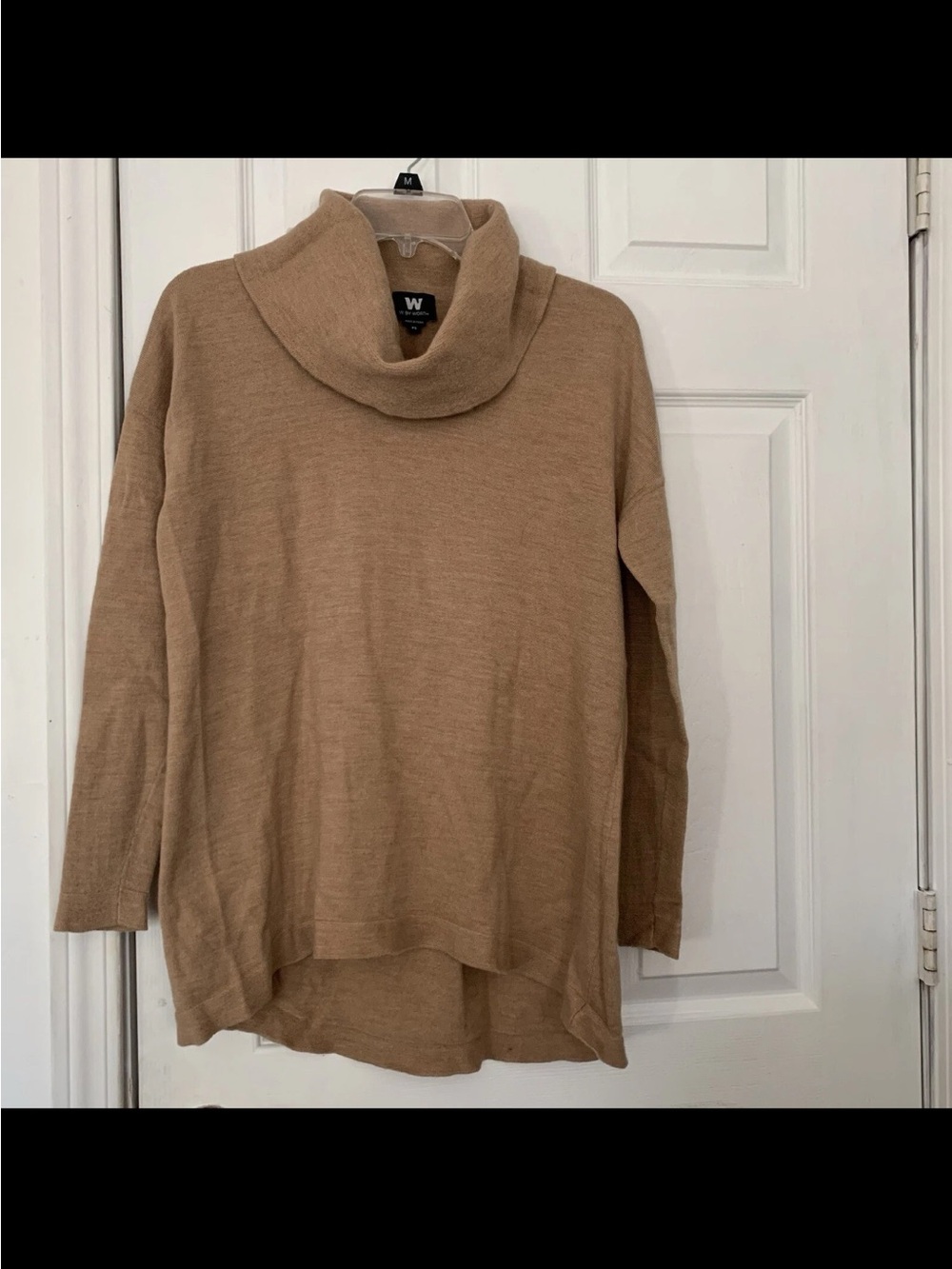 Worth 100% wool cowl pullover sweater